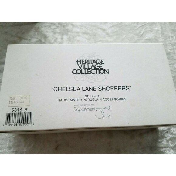 Dept 56 Dickens Village - Chelsea Lane Shoppers - Picture 3 of 3